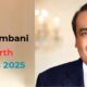 Mukesh Ambani Net Worth in Rupees 2025